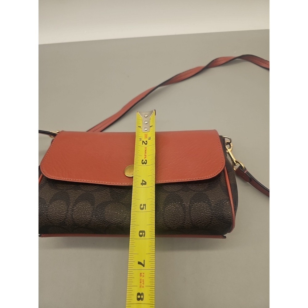 Coach Signature Reversible 2 IN 1 Crossbody Bag Magnet Rose Brown F59534 - Picture 3 of 10